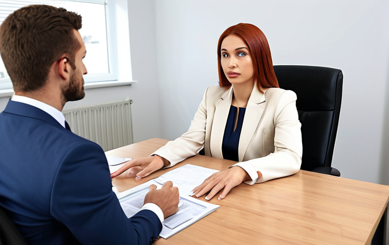 A professional individual confidently negotiating salary during a job interview. The scene should depict a modern office setting with a focus on communication and assertiveness.